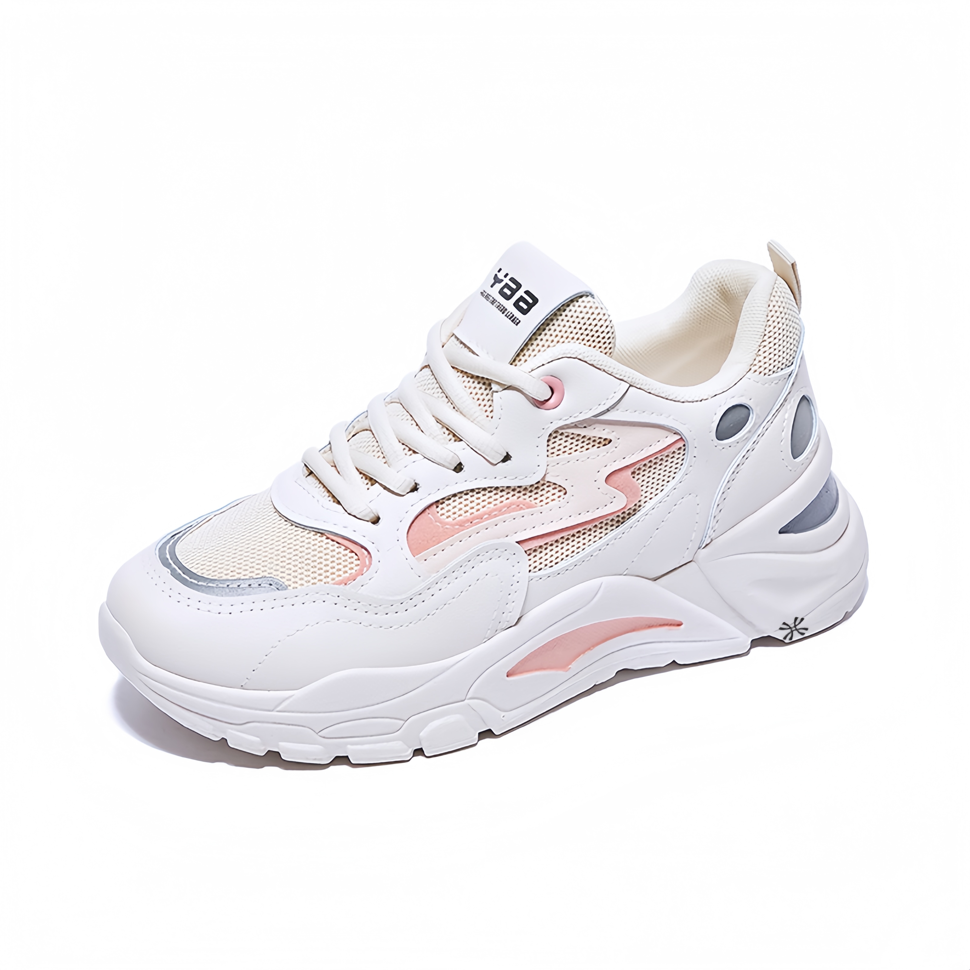 

Детские кроссовки для бега, устойчивые к истиранию YUZHAOLIN, бежевый/розовый