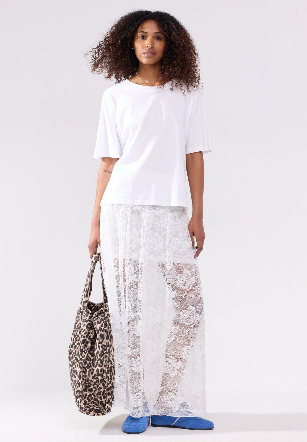 

Длинная юбка Lindex, белый