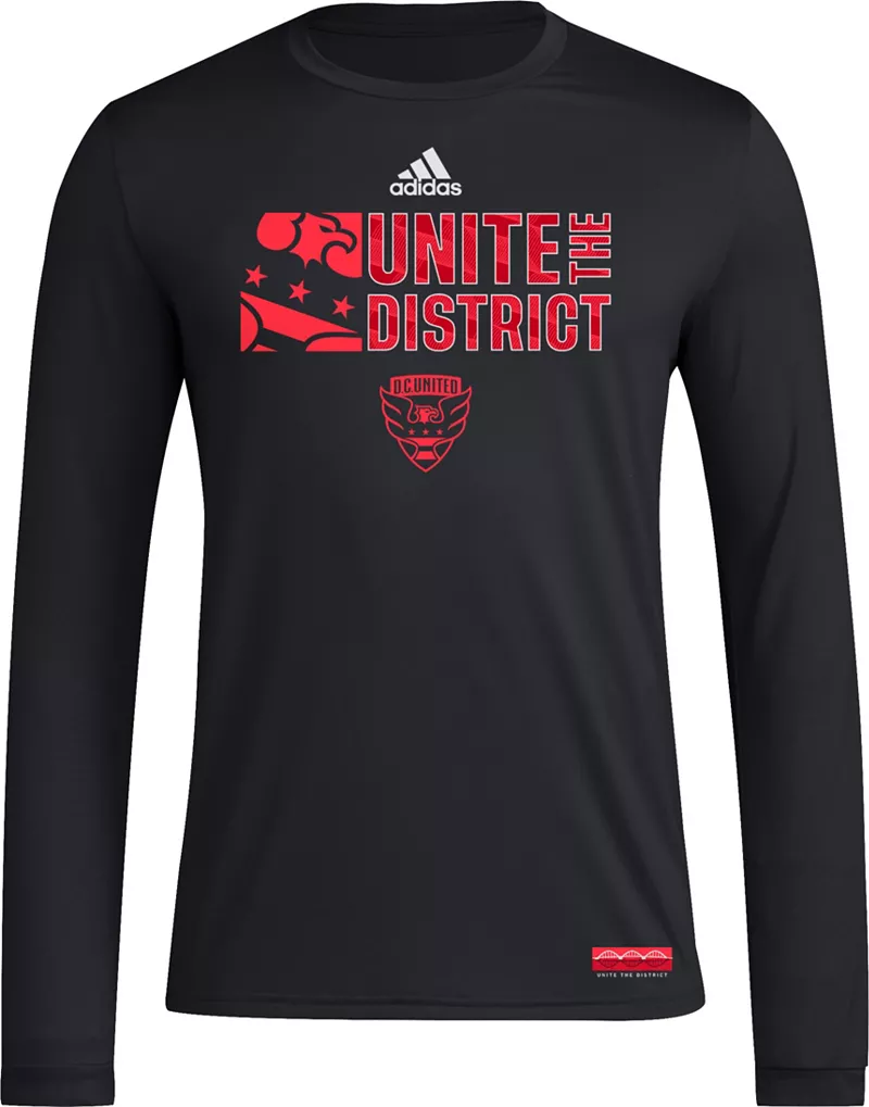 

Черная рубашка с длинным рукавом Adidas Adult D.C. United 2024 Jersey Hook
