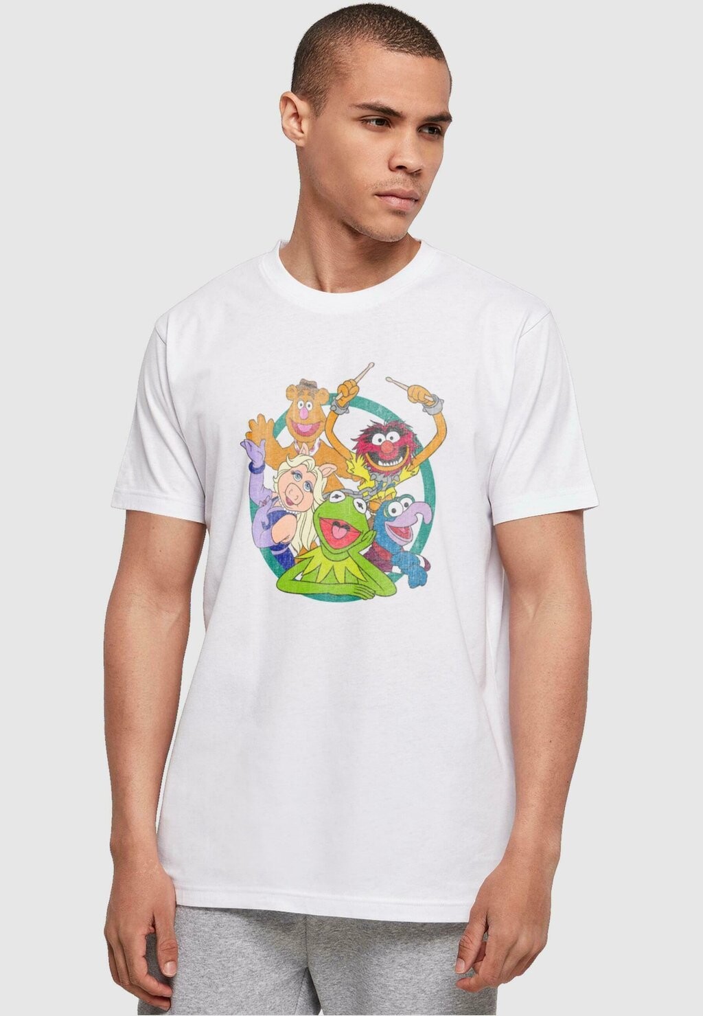 

Футболка с принтом MUPPETS GROUP CIRCLE ABSOLUTE CULT, цвет white