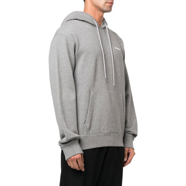 Толстовка wave outline diagonal slim hoodie 'grey marl' Off-White, серый — фото 3