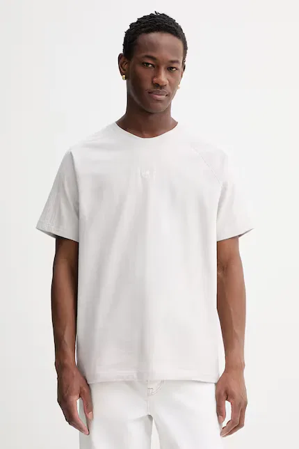 Футболка хлопковая Adidas Originals, бежевый