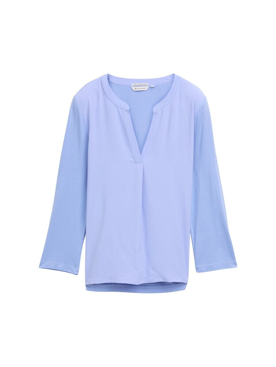 

Блузка с коротким рукавом TOM TAILOR Blouse, синий/светло-синий