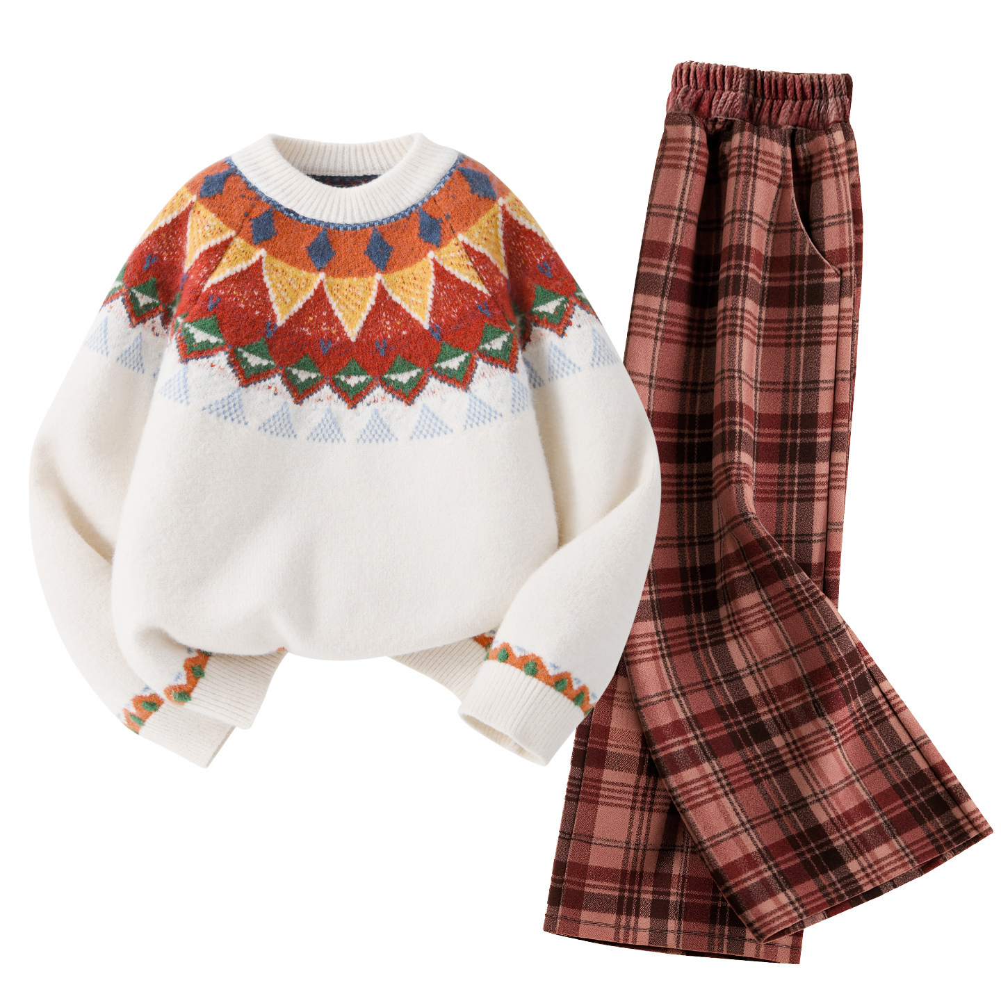 

Детская повседневная спортивная одежда Disney, экрю/красный