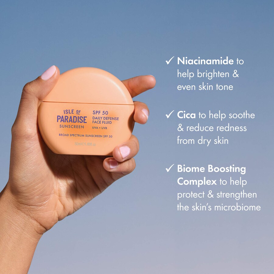 Ежедневная защита для лица, солнцезащитный крем SPF 50. Isle of Paradise, 1.69 oz/50 mL — фото 3