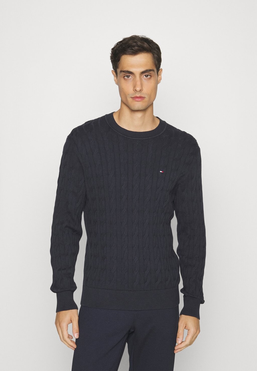 

Свитер CLASSIC CABLE CREW NECK Tommy Hilfiger, небо пустыни