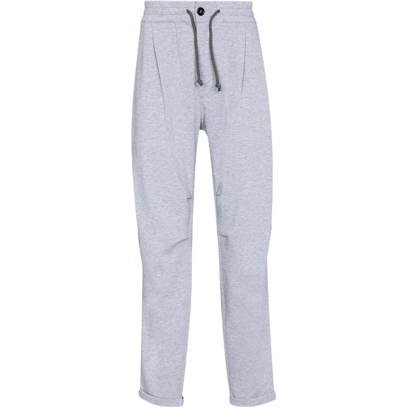 

Вязаные спортивные штаны мужские серые Brunello Cucinelli, серый