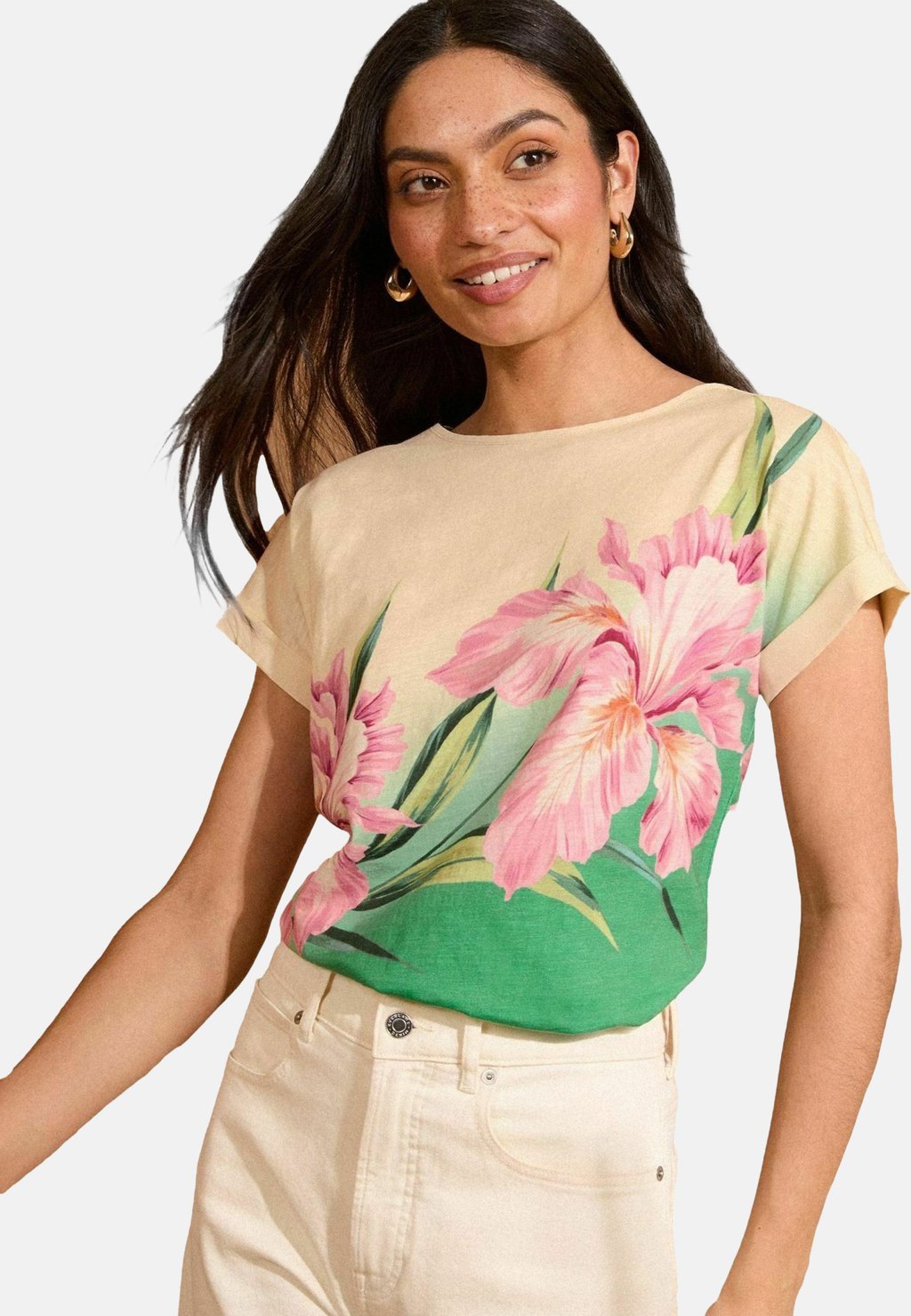 

Футболка с принтом CREW NECK Love & Roses, зеленый