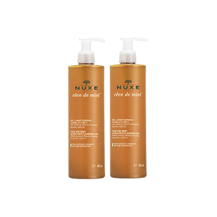 

Очищающий и увлажняющий гель для тела honey Nuxe, 400ml*2