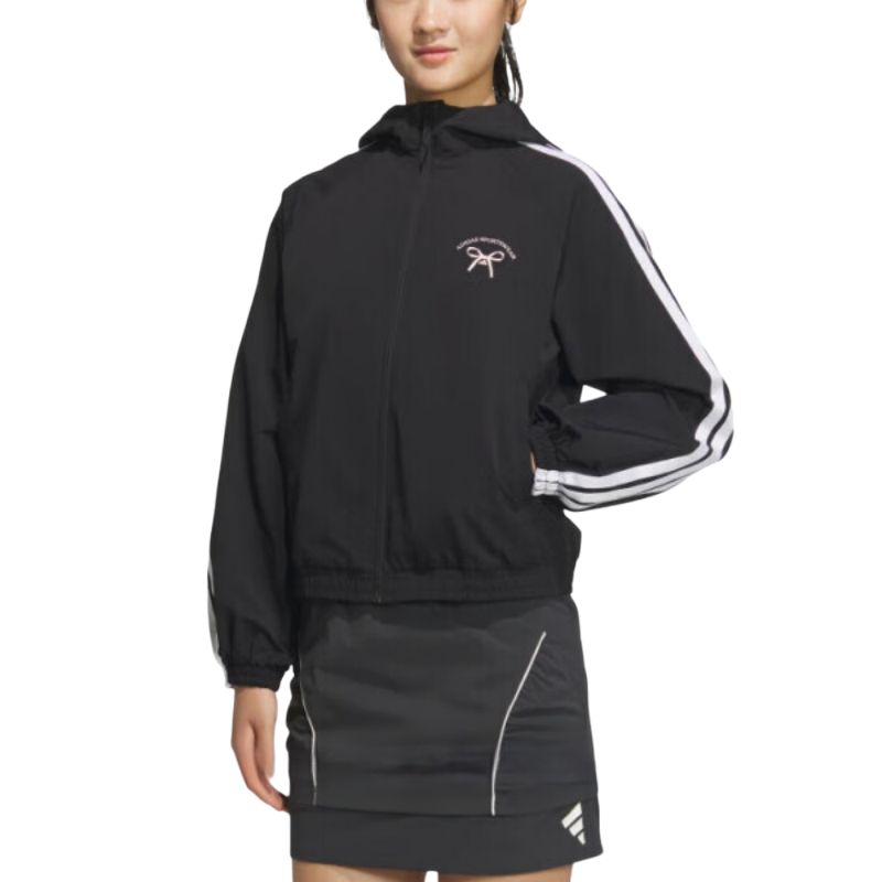 Adidas Ветровка женская черная — фото 3