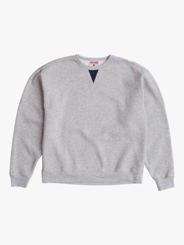 

Хлопковый свитшот с контрастным воротником Dubbleware, Heather Grey/Navy