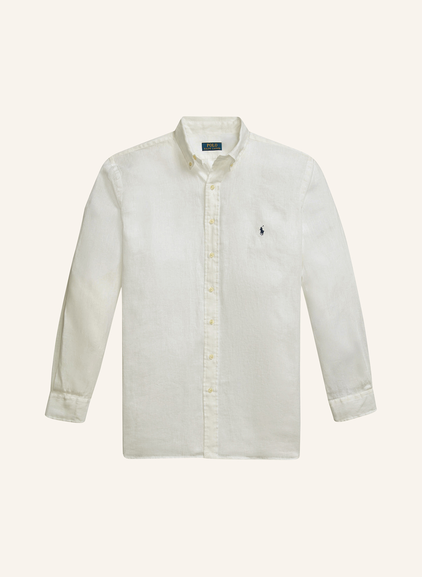 

Льняная рубашка, комфортный крой Polo Ralph Lauren Big & Tall, белый