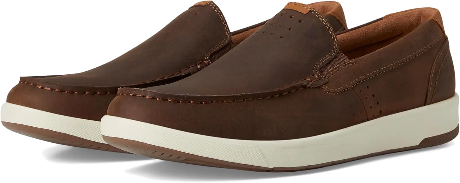 Мужские слипоны Florsheim, с перекрестным швом на носке, коричневый — фото 3