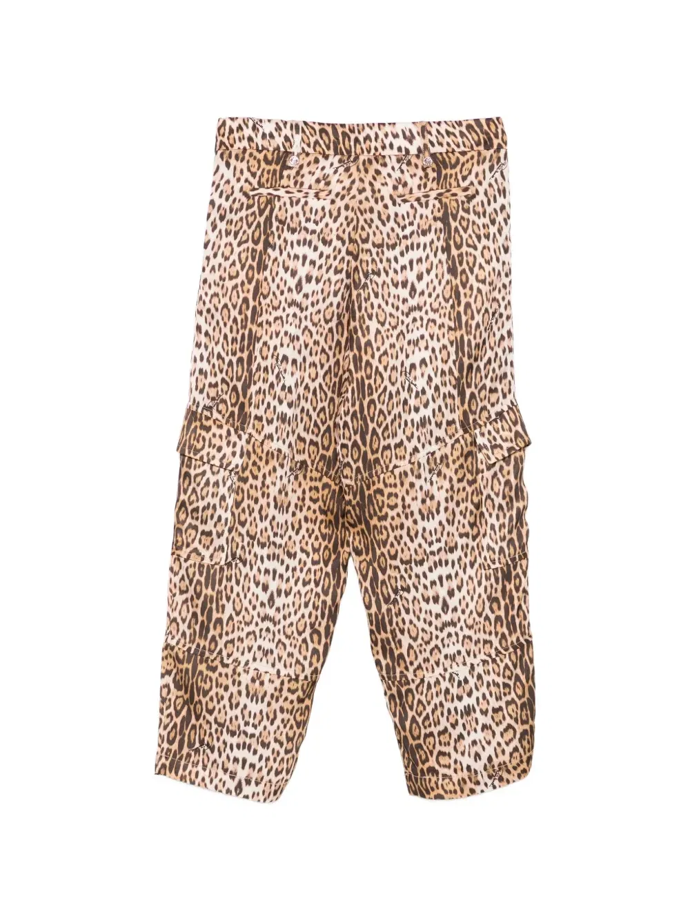Брюки карго с леопардовым принтом Roberto Cavalli Junior, бежевый — фото 2