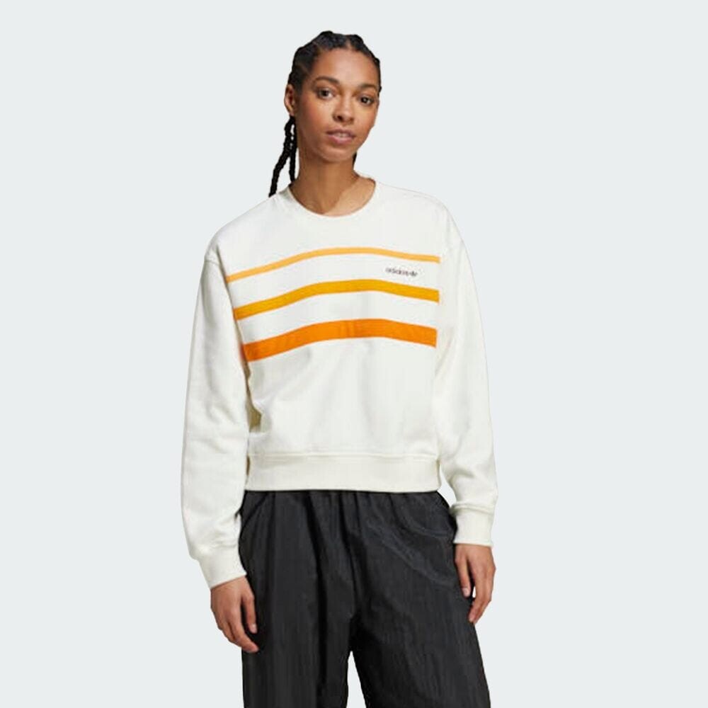 

Толстовка Adidas '80S sweatshirt, цвет Off White/Eqt Orange