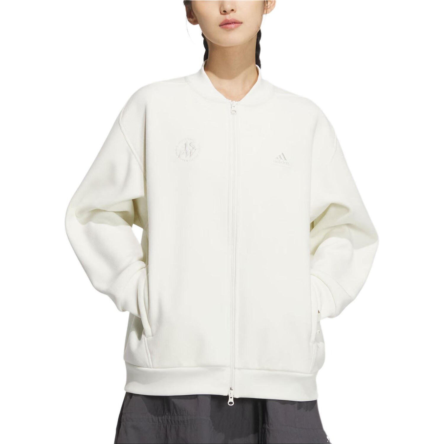 Куртка женская Lounge White Adidas — фото 2