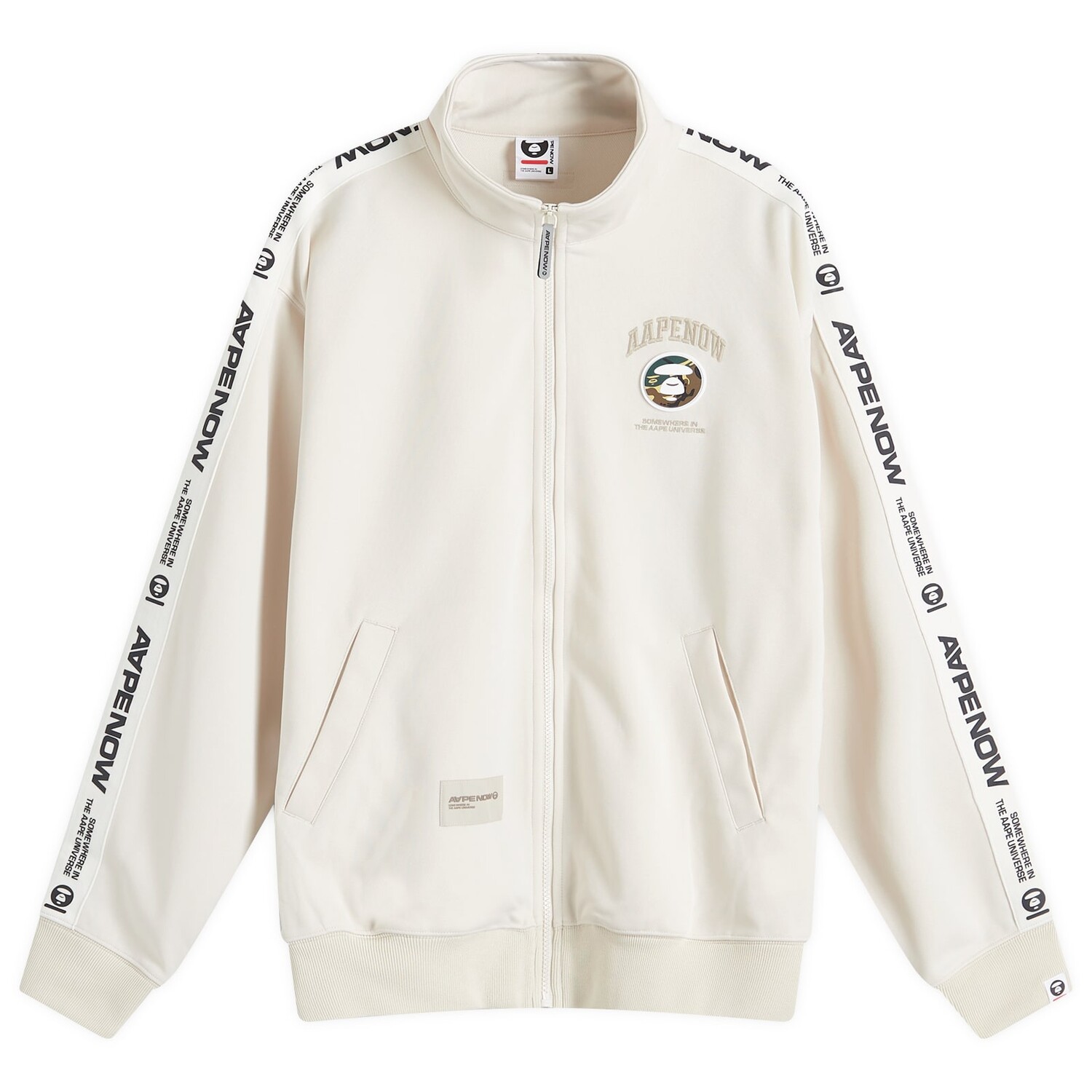 

Спортивный топ Aape Zipped Jersey Track, цвет Light Ivory
