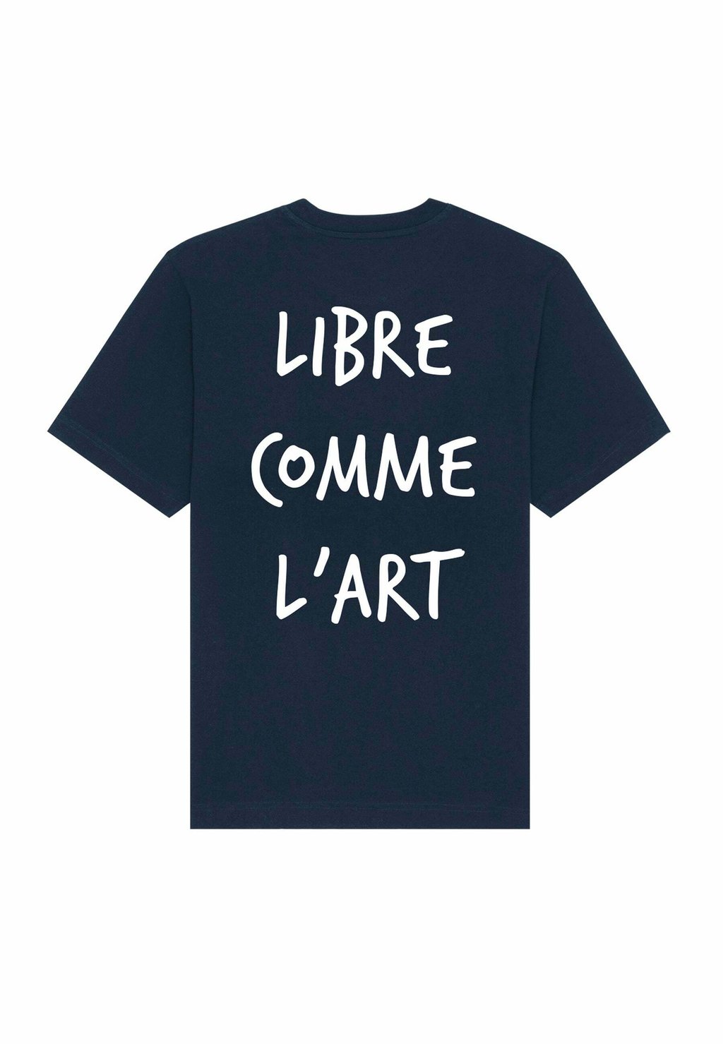 

Футболка с принтом LIBRE COMME LART BACK PRINT HEAVYWEIGHT Mira Paris, темно-синий