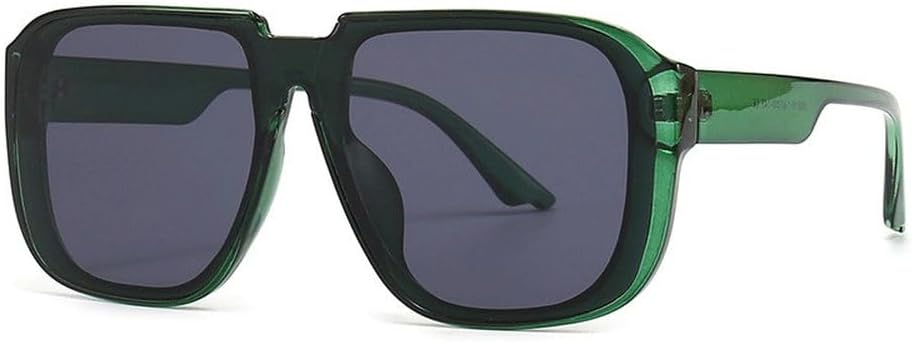 

Винтажные солнцезащитные очки, цельные, мужские, зеркальные, модные ретро, ​​с плоской верхней частью, женские солнцезащитные очки, предпочтительные очки UV400 MTZJH, Green Grey