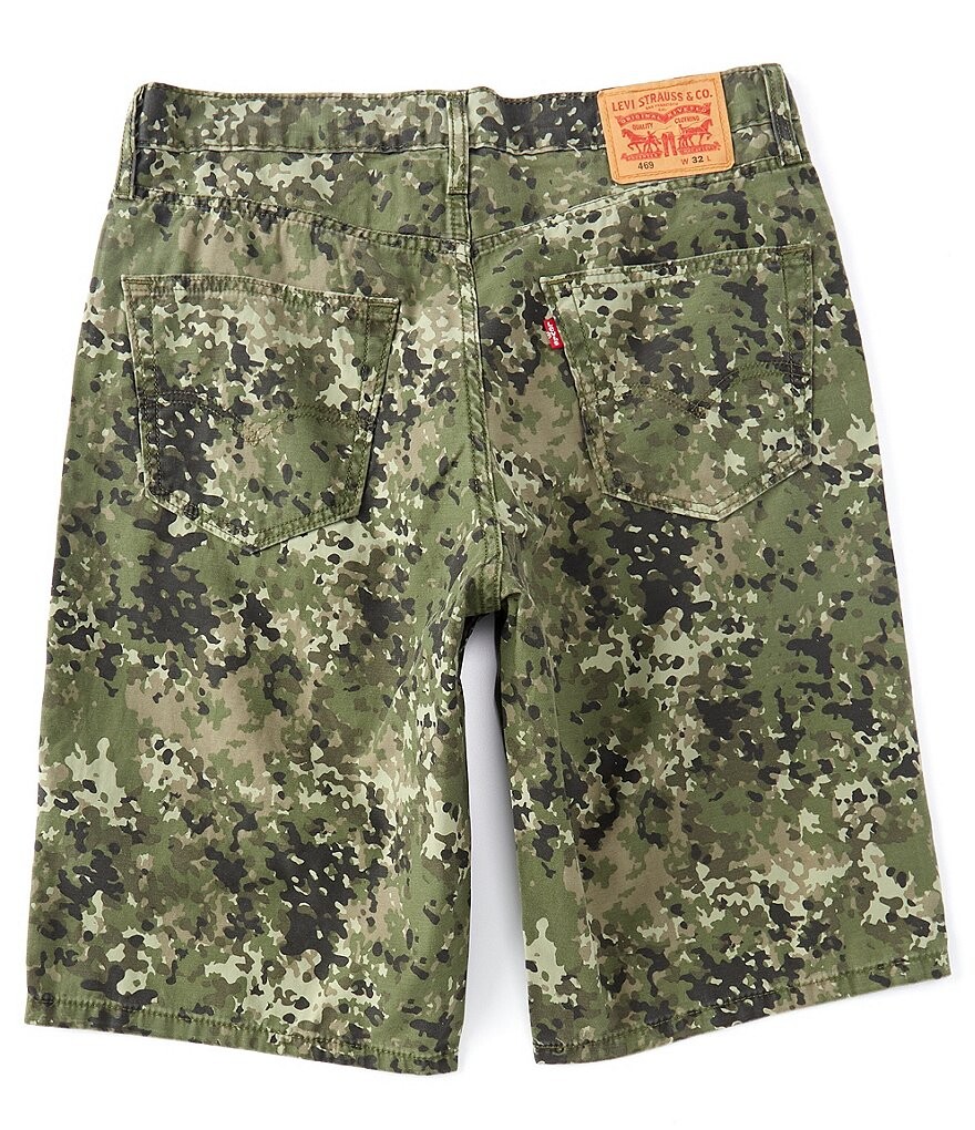 

Levi's 469 Loose Fit Camo 12Джинсовые шорты с внутренним швом, зеленый