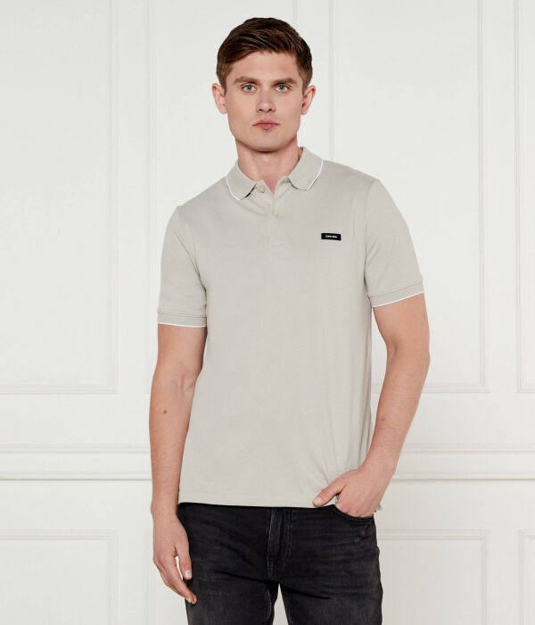 

Рубашка поло Slim fit Calvin Klein, серый