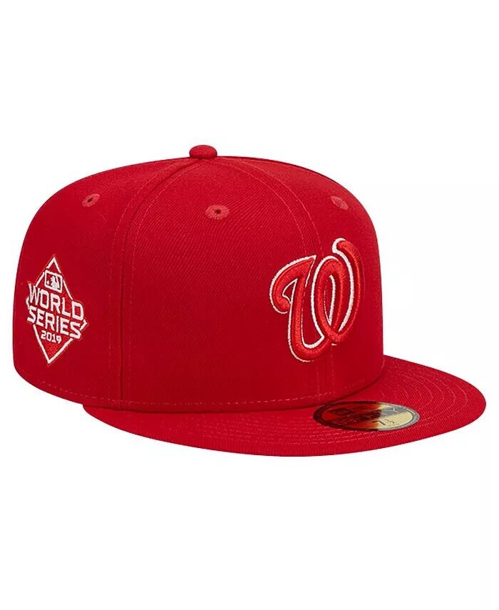 

Мужская красная приталенная шляпа с логотипом Washington Nationals 59FIFTY New Era, красный