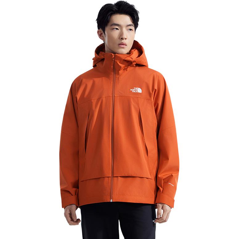 

THE NORTH FACE Мужская оранжевая ветровка непромокаемая ветрозащитная утепленная, Orange