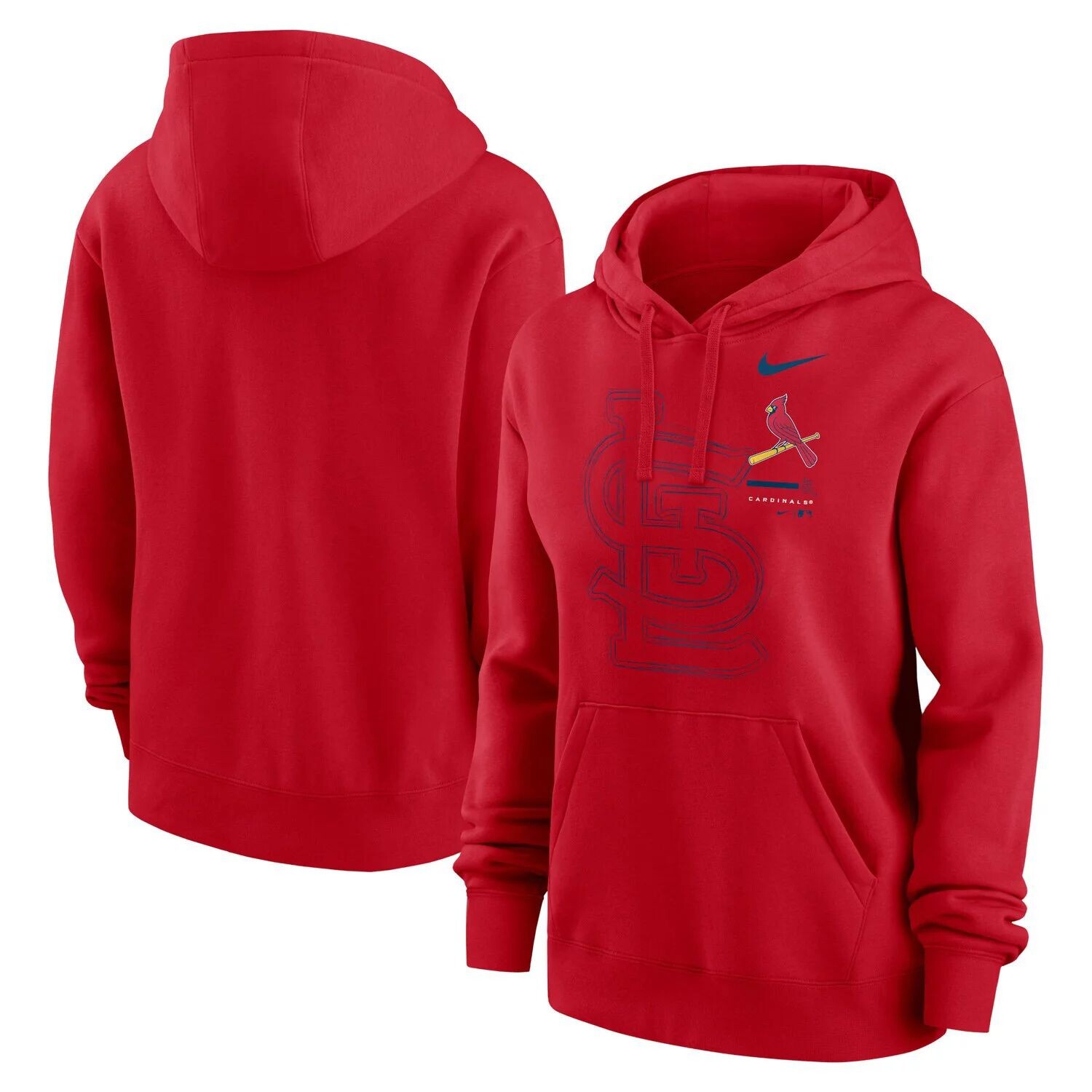 

Женский красный пуловер с худи Nike St. Louis Cardinals Big Game Nike