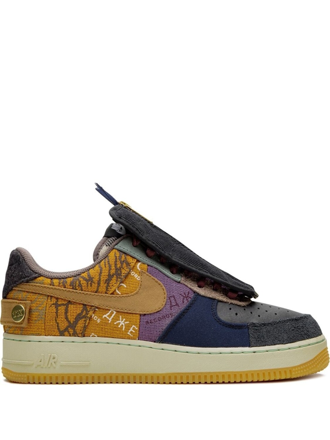 

Nike кроссовки Air Force 1 Low 'Cactus Jack' из коллаборации с Travis Scott, желтый