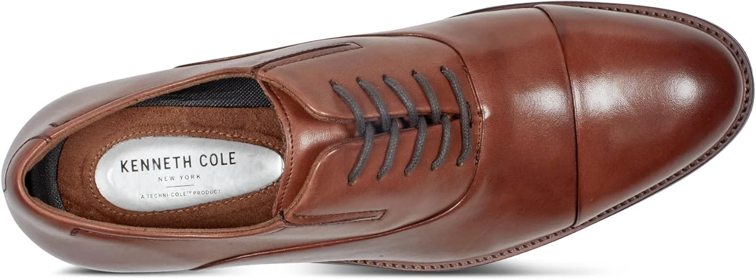 Мужские оксфорды Kenneth Cole New York Tully с мыском Cap Toe, коричневый — фото 4