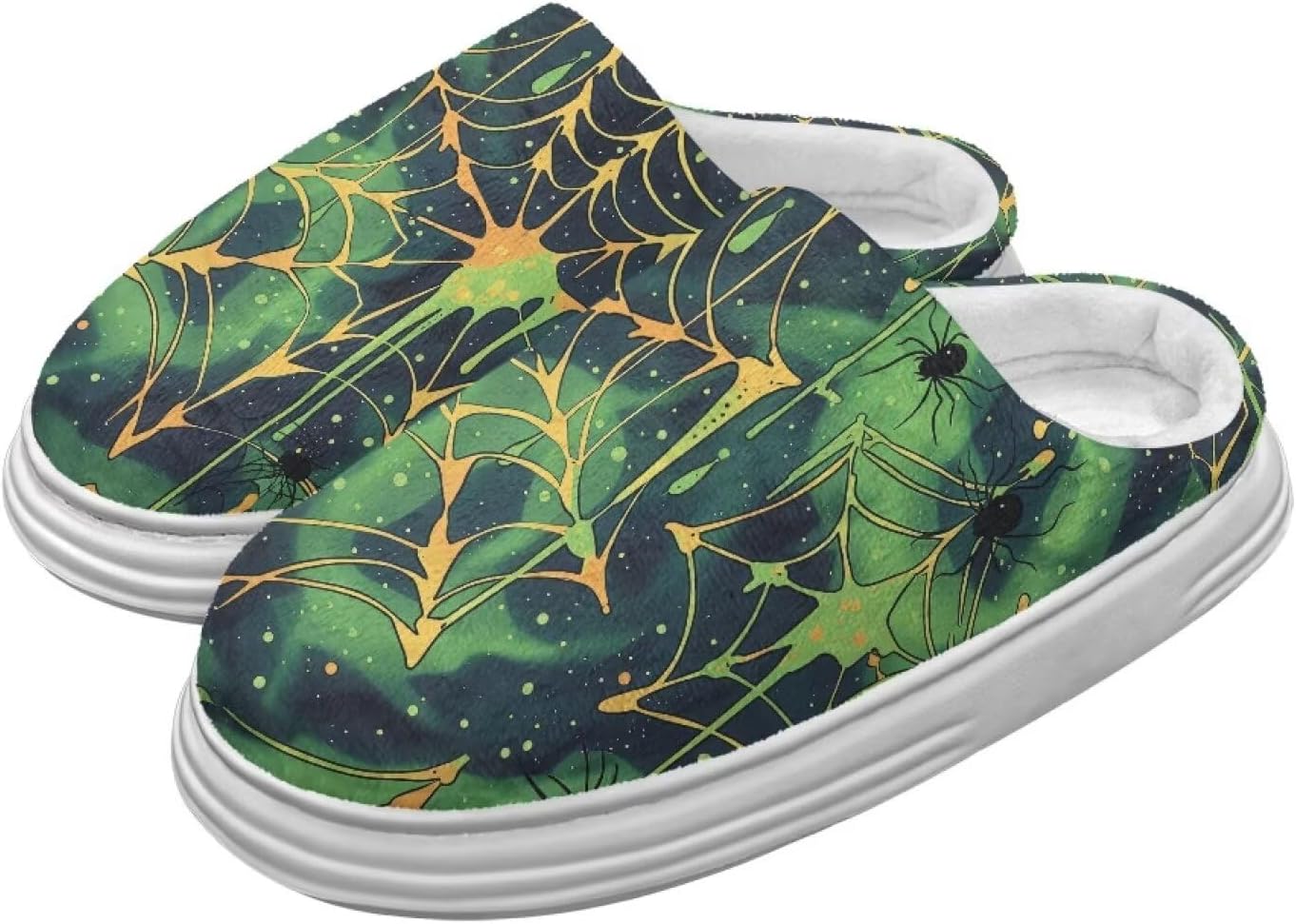 

Домашние тапочки Chririnla для женщин и мужчин с эффектом памяти, толстая EVA подошва, мягкие, без застежки, противоскользящие, уютные, для дома и улицы, зеленый