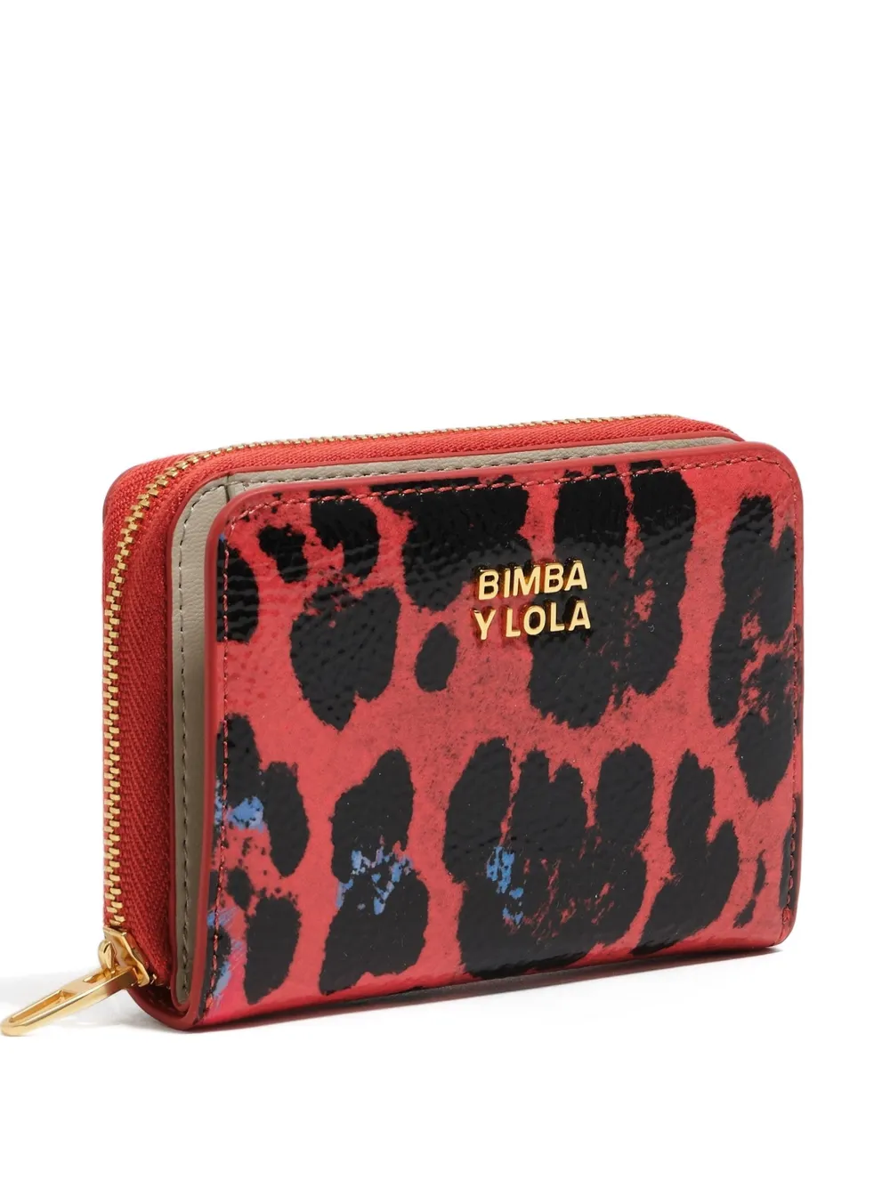 

Кошелек с леопардовым принтом Bimba y Lola, красный