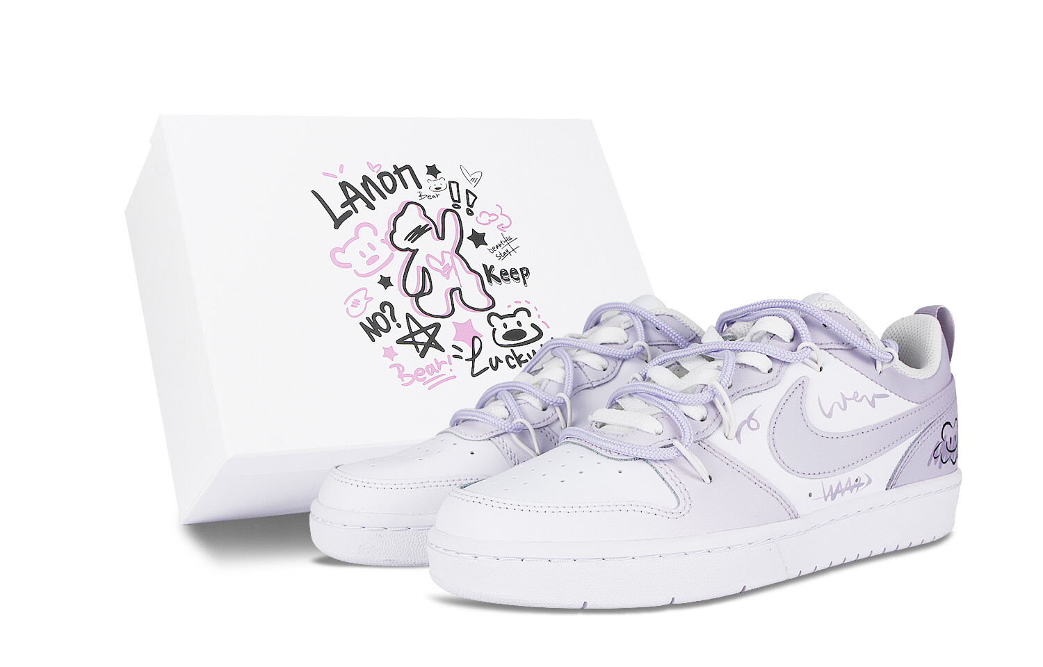 

Кроссовки Nike Court Borough Skateboard Shoes Women's Low-Top Purple, Фиолетовый, Кроссовки Nike Court Borough Skateboard Shoes Women's Low-Top Purple
