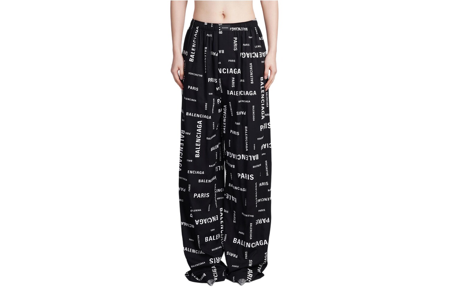Balenciaga Женские повседневные брюки, цвет Black