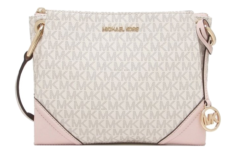 

MICHAEL KORS Кожаная дорожная сумка Николь через плечо кроссбоди розовый для женщин