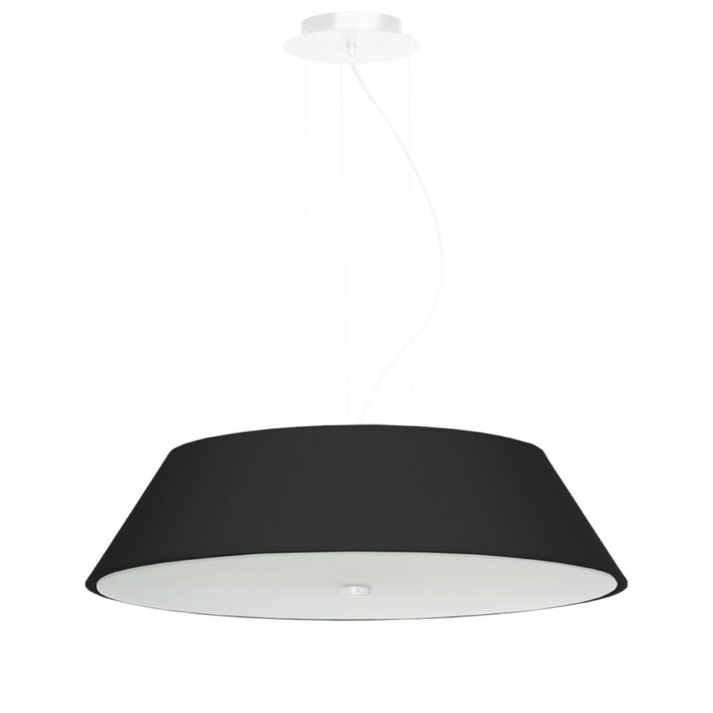 

Люстра ВЕГА 60 черная 5хЕ27 60Вт ткань, стекло, сталь 105х60х60см Sollux Lighting