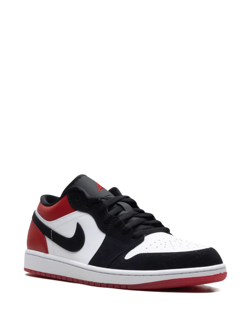 Кроссовки  1 Low White/Varsity Red/Black Jordan, красный — фото 2