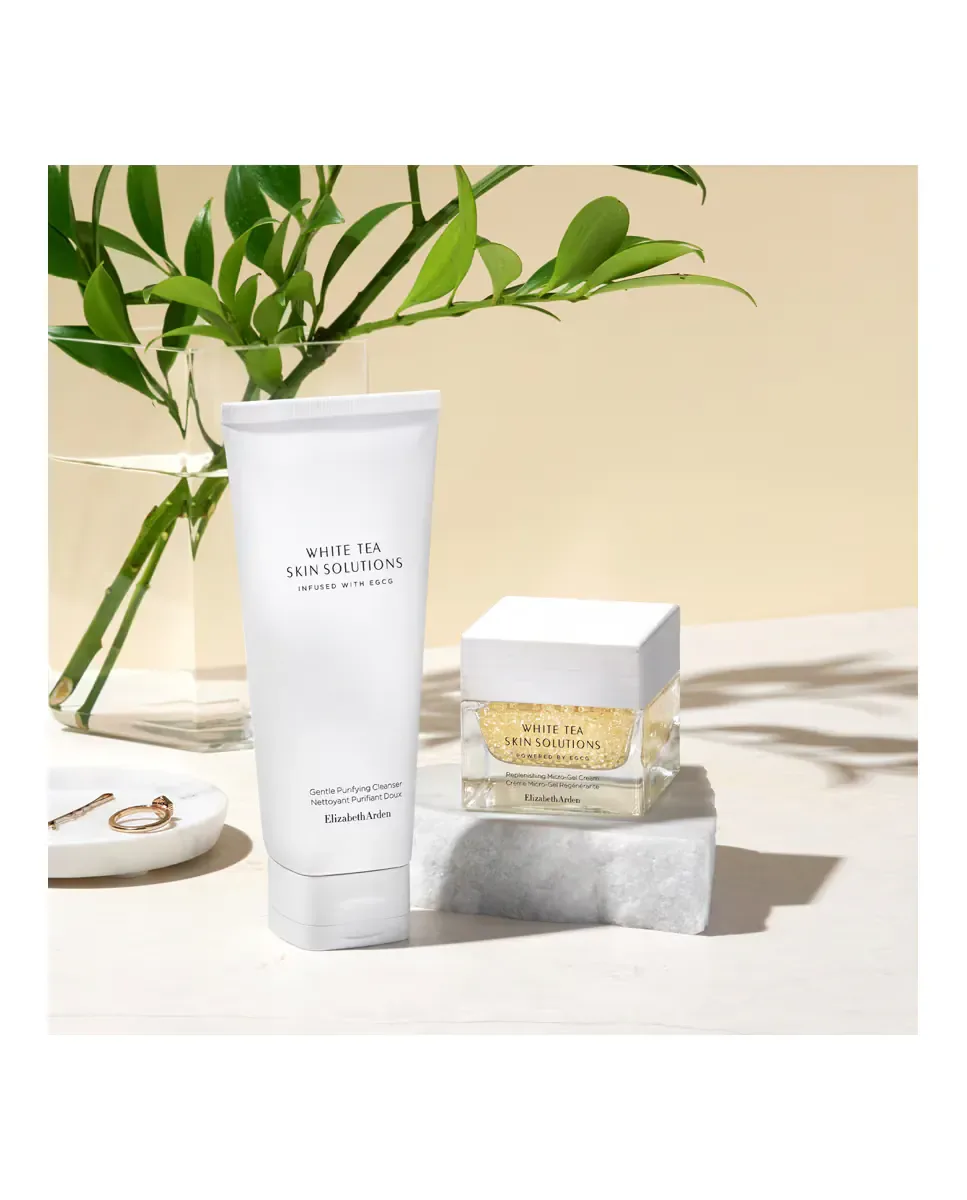 Крем для лица Elizabeth Arden — Оживляющая очищающая мусс White Tea Skin Solutions Нежный очищающий, 125 мл — фото 3
