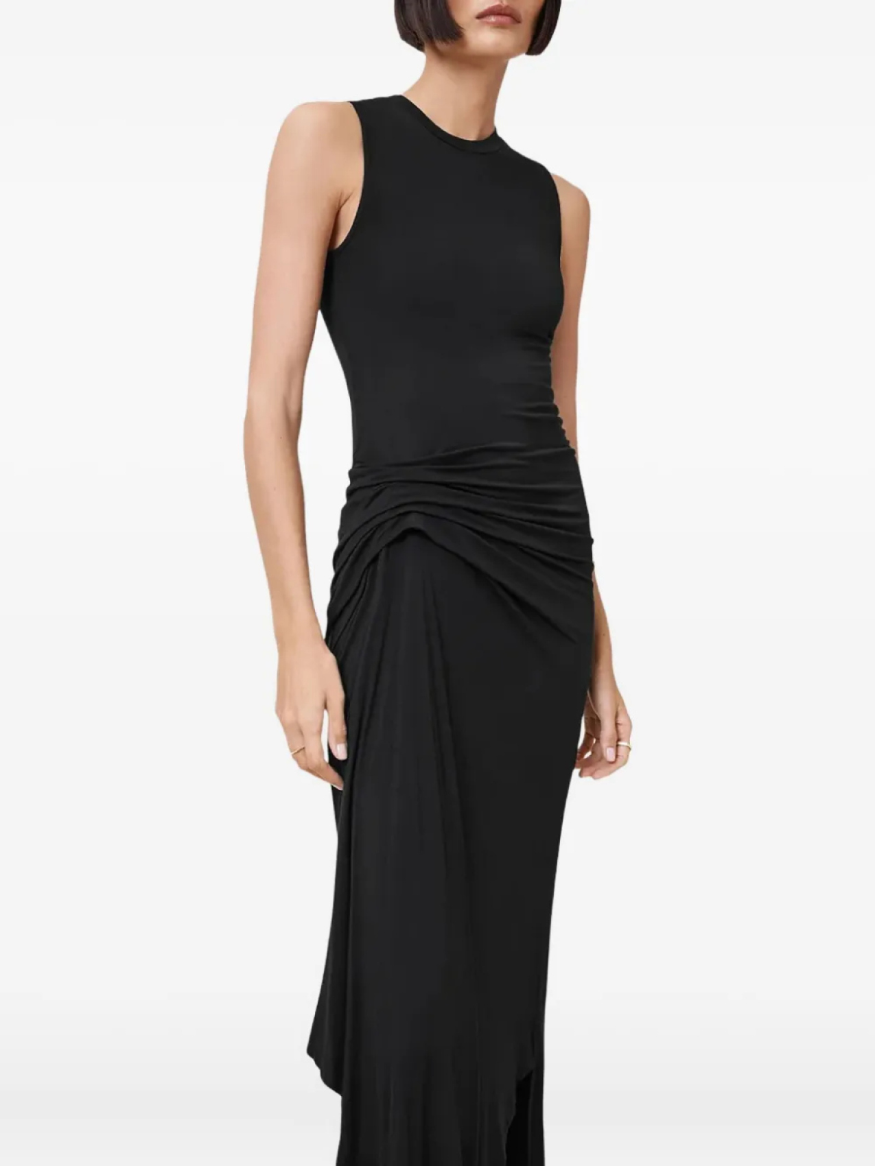 

Платье миди AllSaints Rivi, черный