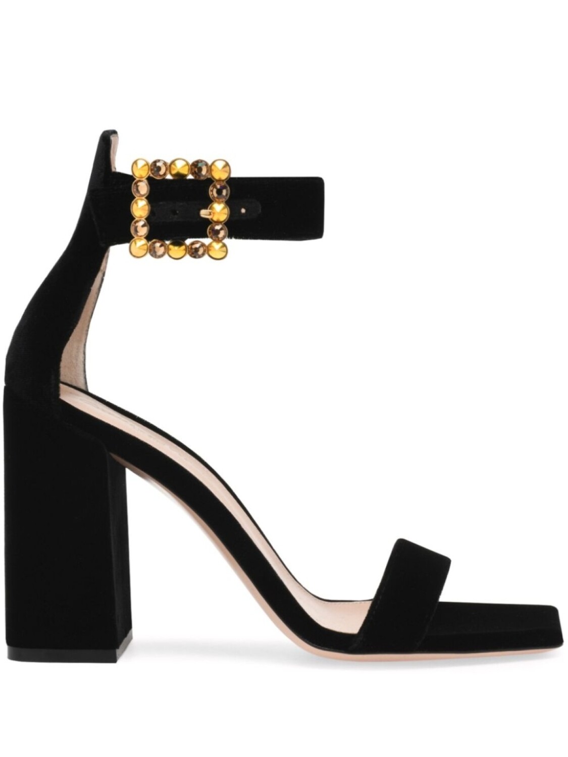

Gianvito Rossi бархатные босоножки Wondy 95, черный