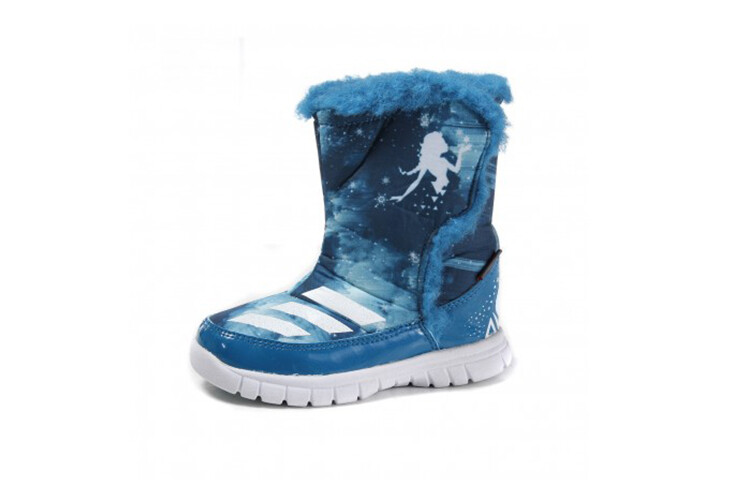 Кроссовки Disney X adidas Frozen Mid I Toddler Shoes TD High-top Blue — фото 2