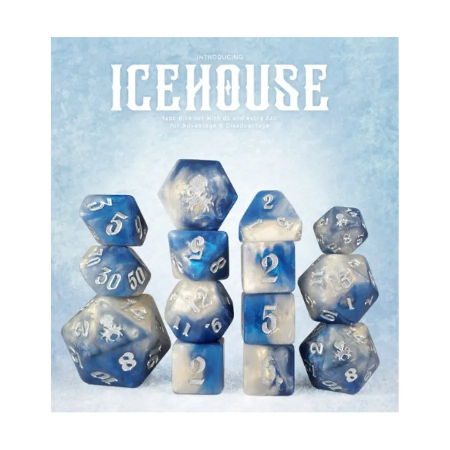 

Набор Poly — Ледник с серебром (14), Poly Sets - Assorted (Kraken Dice)