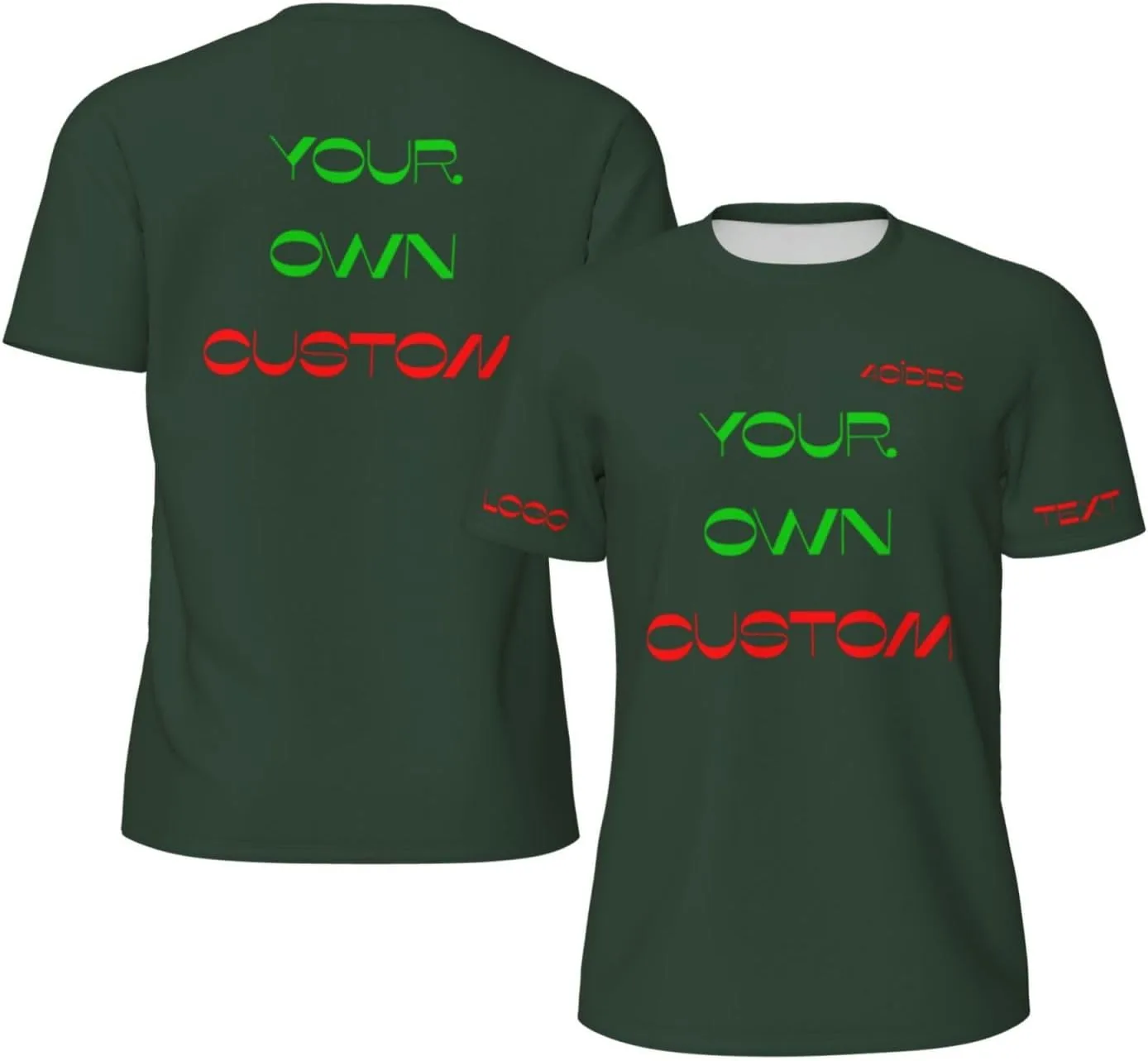 

Футболка Custom с принтом на 4 сторонах