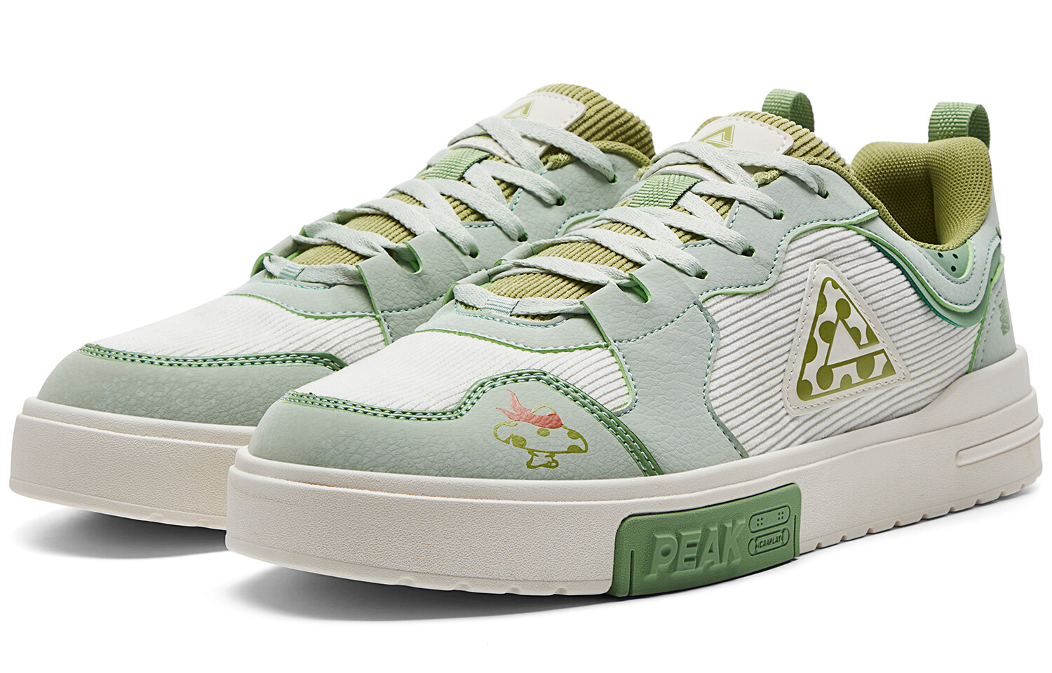Кроссовки PEAK Guochuang Series Skateboarding Shoes Men Low-top Green, зеленый — фото 3