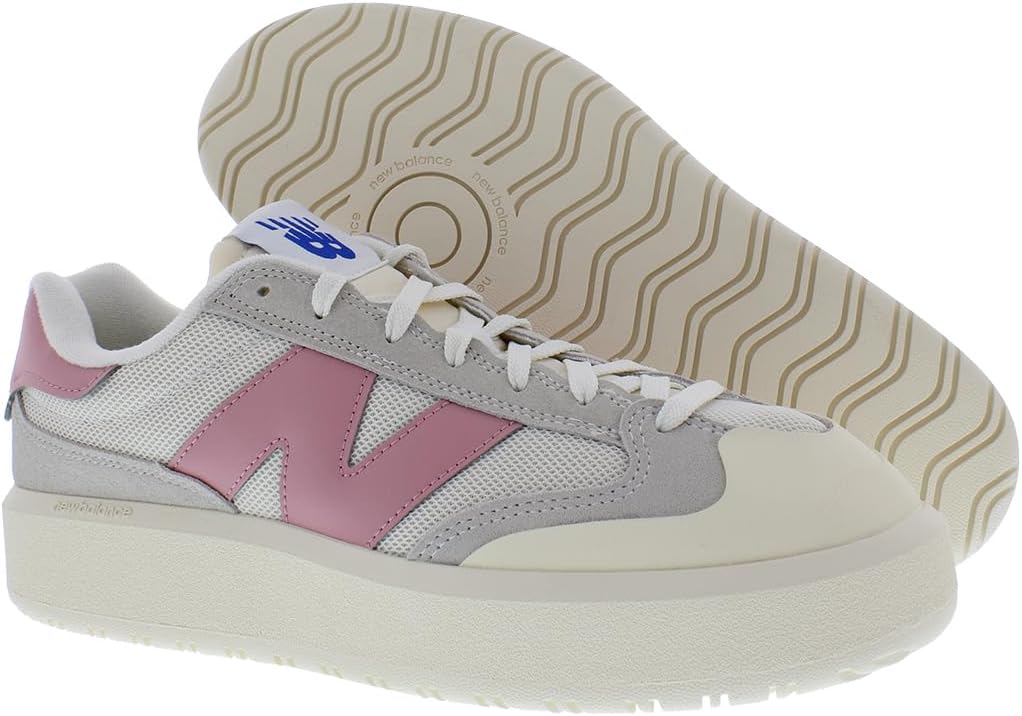 Женские кроссовки New Balance CT302 Court, белый/розовый — фото 2