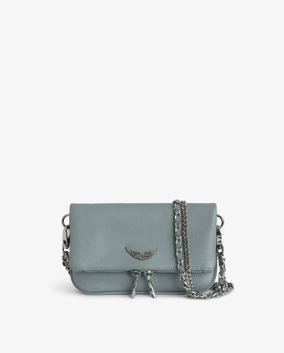 

Мини-сумочка из кожи Rock Nano Zadig & Voltaire, синий