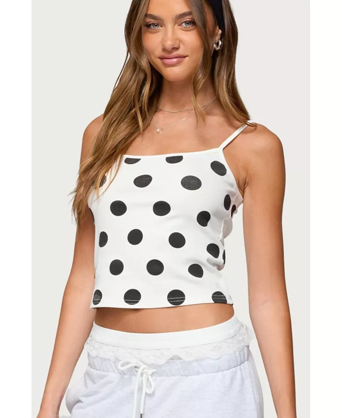 

Женская майка Lynne в горошек Edikted, белый