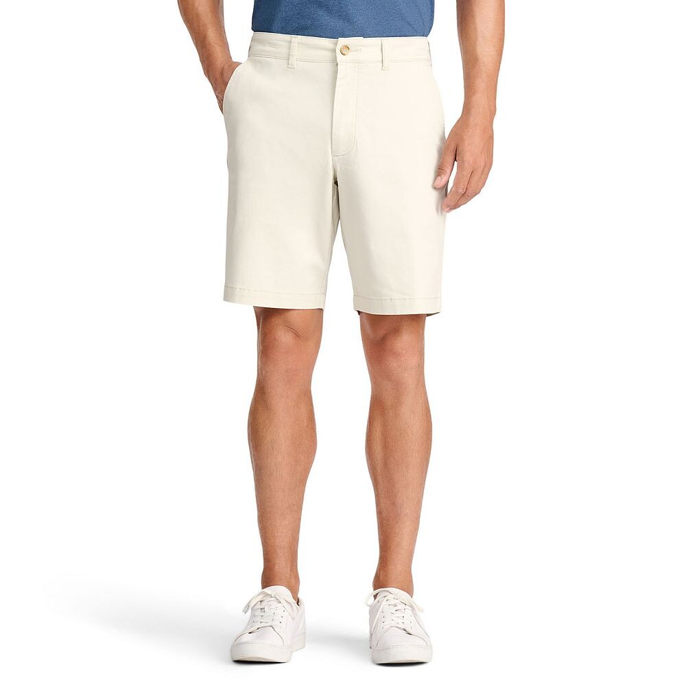 

Мужские шорты IZOD Saltwater 9.5 с плоской передней частью, цвет Silver Birch