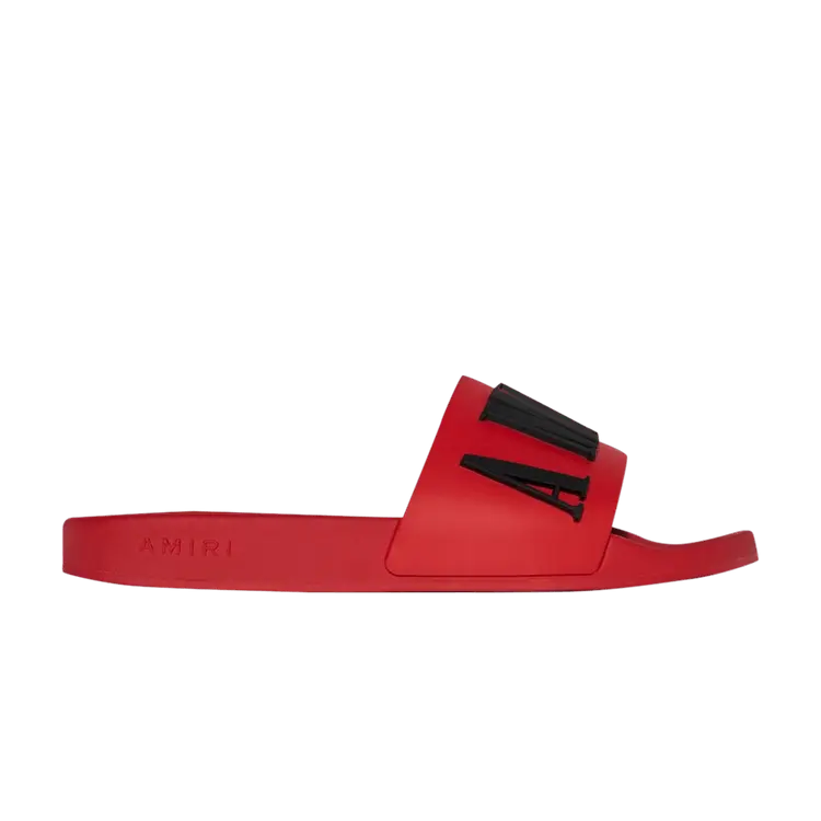 

Кроссовки Amiri Rubber Classic Logo Pool Slide Red, красный