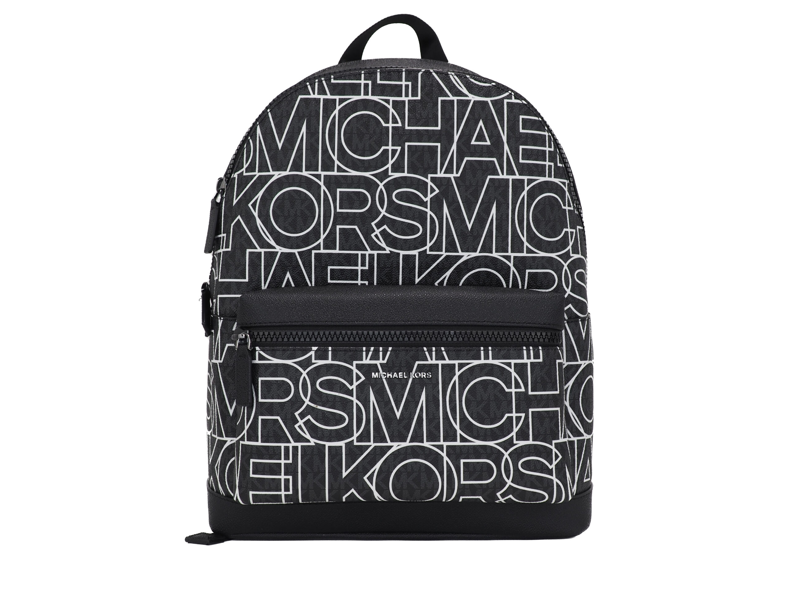 

Большой черный рюкзак с графическим логотипом из ПВХ, сумка для книг Michael Kors